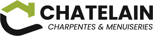 logo horizontal foncé Châtelain charpentes menuiserie